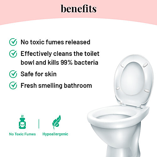 Born Good Plant Based Liquid Toilet Bowl Cleaner | Skin Safe, 500 ml Bottle