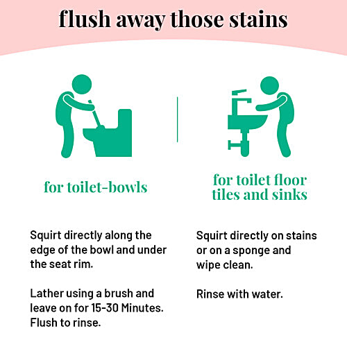 Born Good Plant Based Liquid Toilet Bowl Cleaner | Skin Safe, 500 ml Bottle