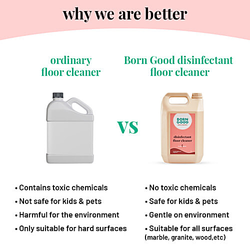 Buy Born Good Plant Based Disinfecting Liquid Floor/Surface Cleaner