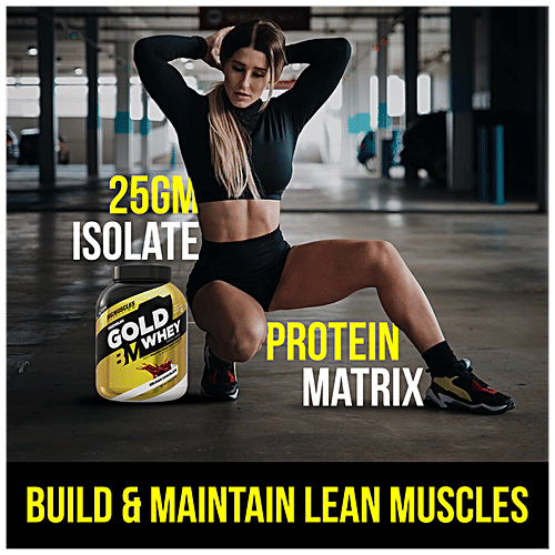 Bigmuscles Nutrition Premium Gold Whey Protein Isolate - Belgian Chocolate, 25g Protein Per Serve, 2 kg  