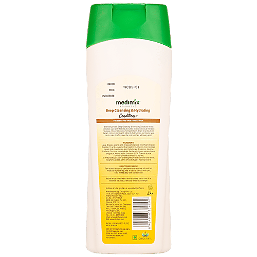 Medimix Ayurvedic Deep Cleansing & Hydrating Conditioner - Gluten & Paraben Free, 400 ml
