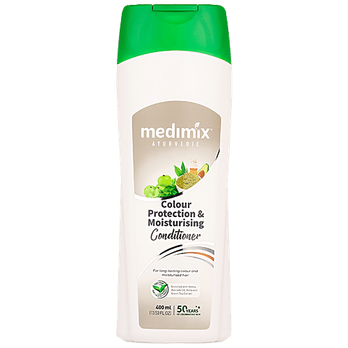 Medimix Ayurvedic Colour Protection & Moisturising Conditioner - Gluten & Paraben Free, 400 ml  