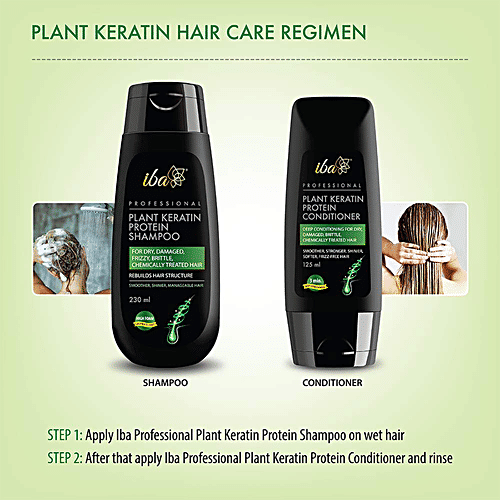Iba Professional Plant Keratin Protein Conditioner - For Dry & Damaged Hair, 125 ml  