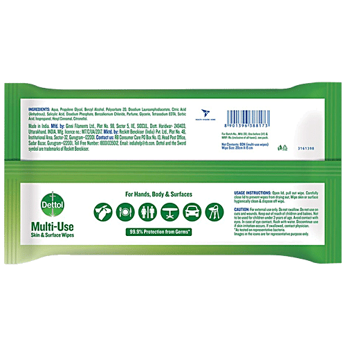 Dettol Original Multi-use Skin & Surface Wipes, 80 pcs  