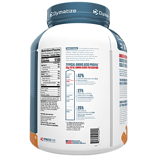 Dymatize Protein Powder - ISO 100 Hydrolyzed, Gluten-Free, Orange Dreamsicle, 2.3 kg  