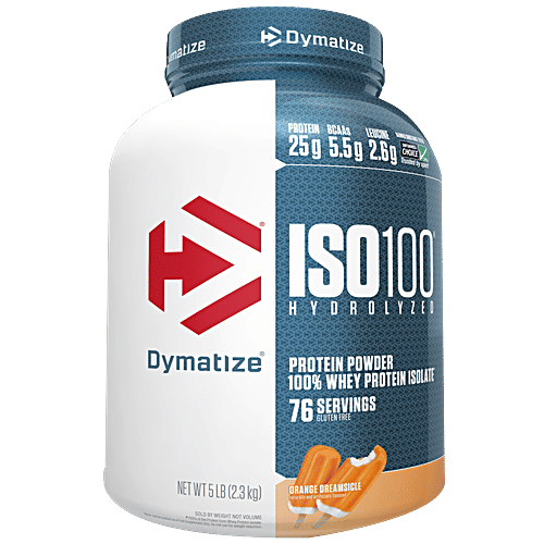 Dymatize Protein Powder - ISO 100 Hydrolyzed, Gluten-Free, Orange Dreamsicle, 2.3 kg  