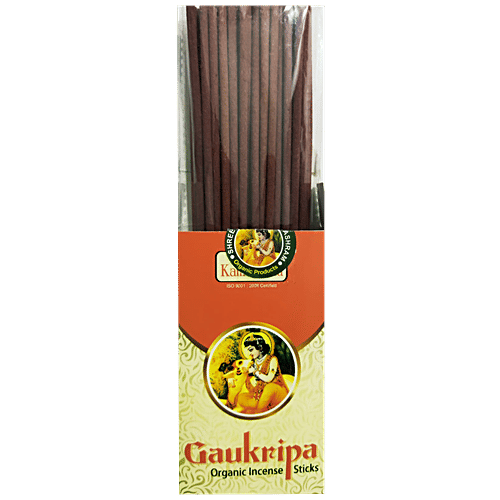 Kamdhenu Gaukripa Organic Incense Agarbatti Sticks - Rose, Made From Cow Dung, Ghee, Herbs, 120 g  