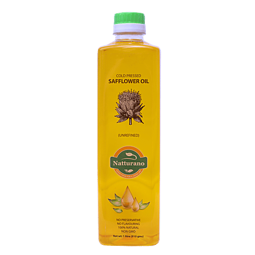 Buy Natturano Coldpressed Safflower Oil Unrefined, 100 Natural, No