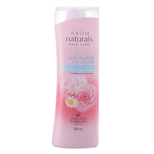 Avon Naturals Hair Care 2 In 1 Shampoo & Conditioner - With Camellia & Chamomile, 200 ml  