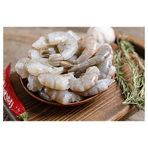 fresho! White Prawns Headless, Shell On, 450 g (30-40 pcs) 