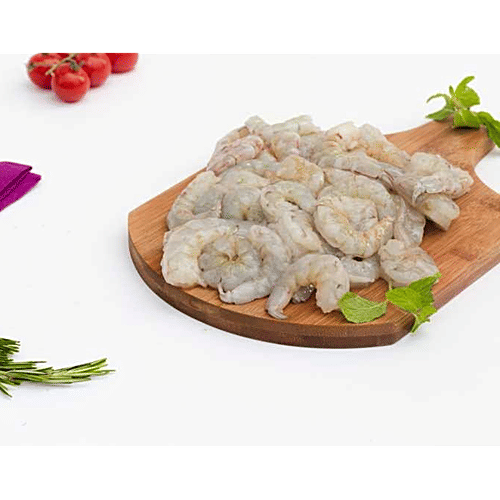 fresho! White Prawns-Jumbo, Peeled & Deveined, 250 g (10-20 pcs) 