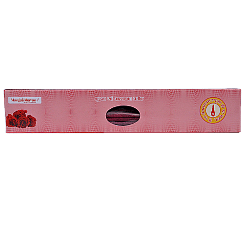 Mangal Bhavan Handmade Premium Rose Agarbatti, 32 g