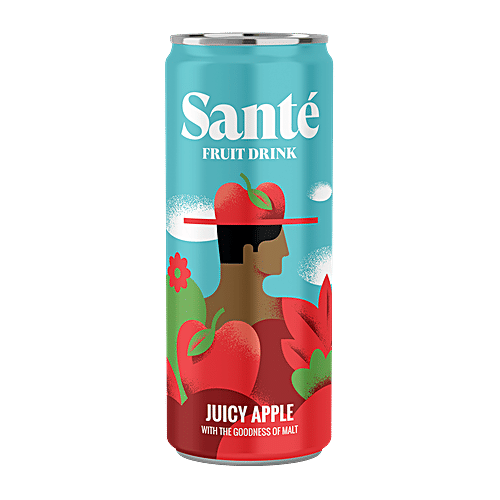 Sante Fruit Drink - Juicy Apple, With The Goodness Of Malt, 250 ml