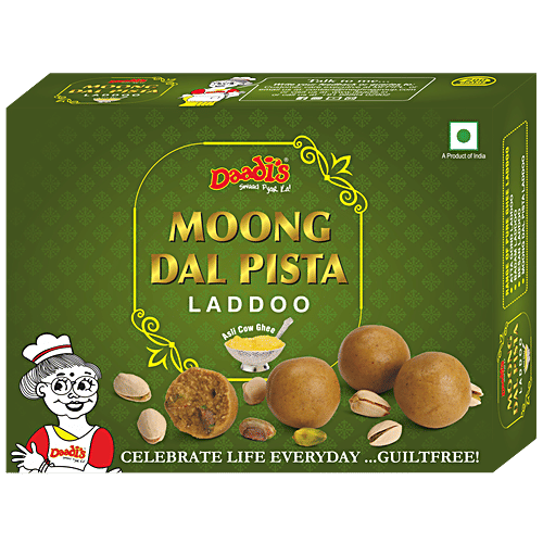 Buy Daadi's Moong Dal Pista Laddoo Made In Pure Ghee Online at Best Price of Rs 84 bigbasket
