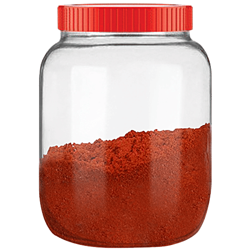 Buy Glass Ideas Glass Jar With Red Lid - Airtight, Multipurpose Online ...