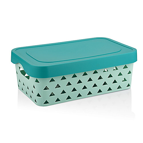 Asian Multistar Fruit /Kitchen Storage Basket - Multipurpose, Durable, Pastel Blue, 4 pcs  Multipurpose Storage
 Durable Design