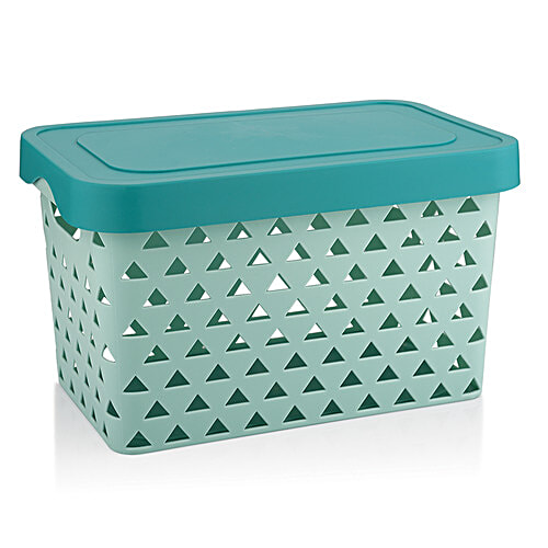 Asian Multistar Fruit /Kitchen Storage Basket - Multipurpose, Durable, Pastel Blue, 4 pcs  Multipurpose Storage
 Durable Design