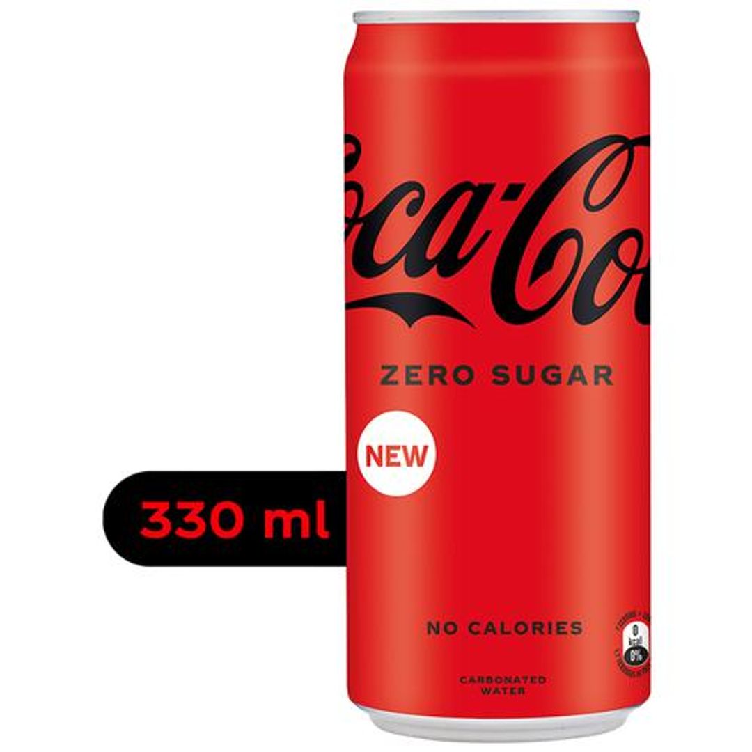 Coca Cola Soft Drink - Zero Sugar, No Calorie, 330 ml 