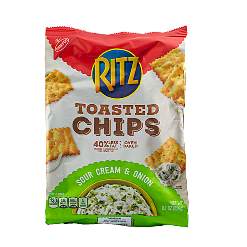Buy Ritz Toasted Chips 40 Less Fat, Oven Baked, Sour Cream & Onion Flavour Online at Best