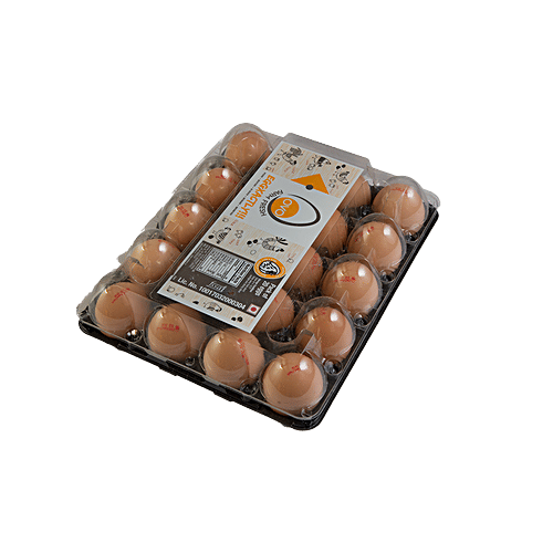 OVO Eggxactly Brown Eggs, UV Treated & Antibiotic Free, 20 pcs  Farm Fresh