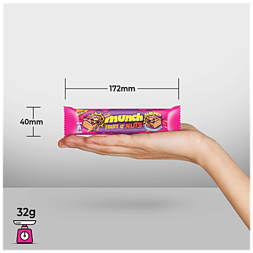 Buy Nestle Munch Fruit O' Nuts Chocolate Coated Crunchy Wafer Bar
