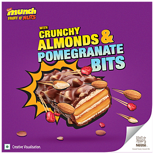 Buy Nestle Munch Fruit O' Nuts Chocolate Coated Crunchy Wafer Bar