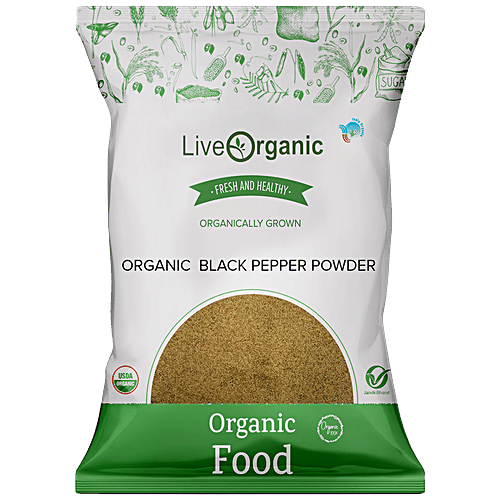 Buy Live Organic Black Pepper Powder 100 Natural, Fresh & Healthy
