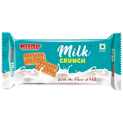 Country Harvest Milk Crunch Biscuits - Fresh, Healthy & Wholesome, 75 g  