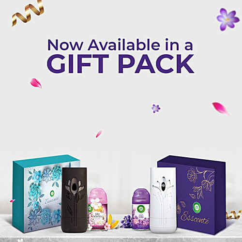 Airwick Air Freshener Gift Kit, Lavender & Lotus, 3 pcs (Machine + 2 Refills x 250ml) 