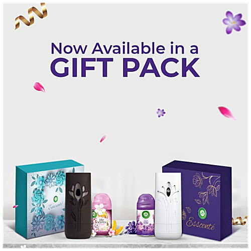 Airwick Air Freshener Gift Kit, Lavender & Lotus, 3 pcs (Machine + 2 Refills x 250ml) 
