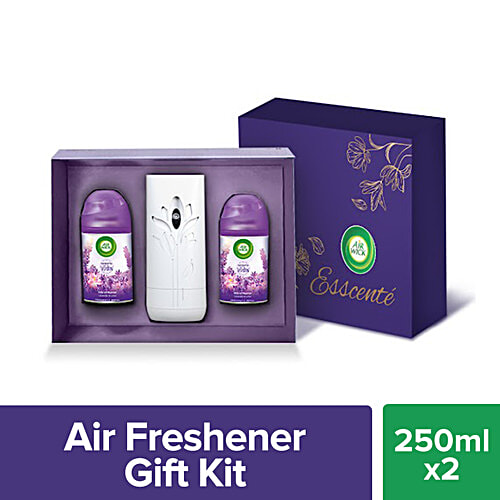 Airwick Air Freshener Gift Kit, Lavender & Lotus, 3 pcs (Machine + 2 Refills x 250ml) 