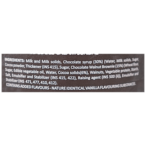 Polar Bear Ice Cream Sundae - Brownie Fudge, 480ml Tub