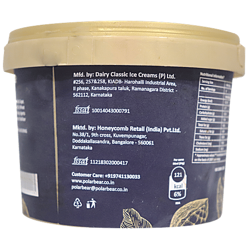 Polar Bear Ice Cream Sundae - Choca Blocka, 480 ml Tub 