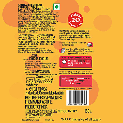 Buy Del Monte Sandwich Spread Mayo Online at Best Price of Rs 50 bigbasket