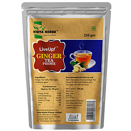Buy Vidya Herbs Ginger Tea Premix Refresh & Energise Online at Best