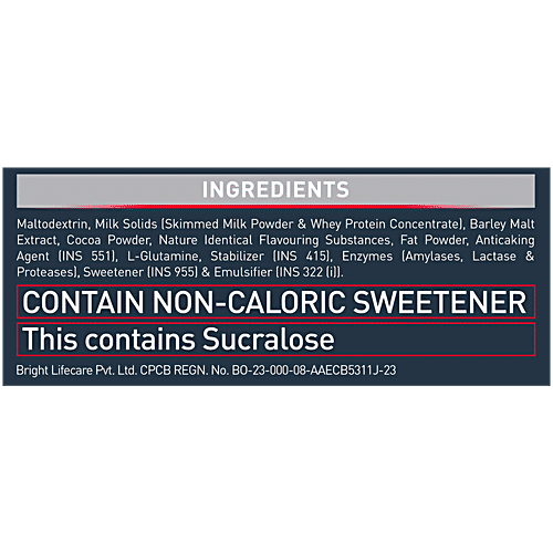 MuscleBlaze Super Gainer XXL - 67.5g Protein, Cookies & Cream Flavour, 1 kg  