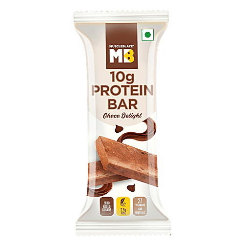 Buy Muscleblaze 10g Protein Bar Zero Added Sugars, Choco Delight