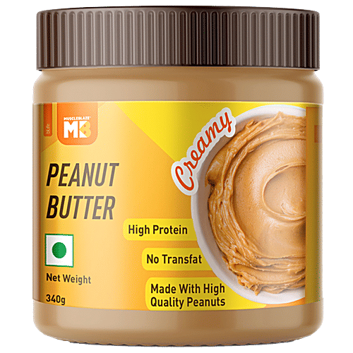 Buy MuscleBlaze Peanut Butter With Added Omega, No Oil Separation