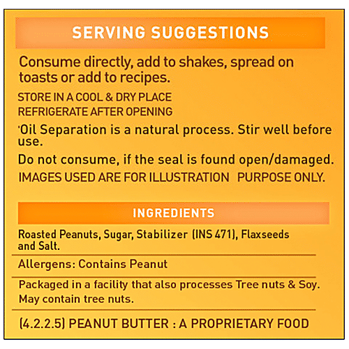 Buy MuscleBlaze Peanut Butter With Added Omega, No Oil Separation