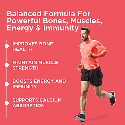 Healthkart HK Vitals Calcium Magnesium & Zinc Supplement Tablet With Vitamin D3 - For Joint Support, 60 pcs  