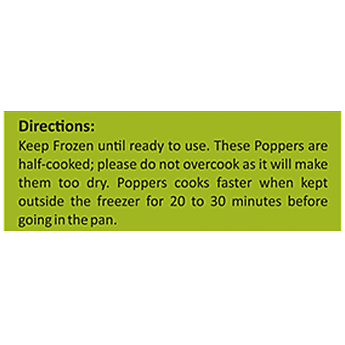 Mr. Munchies Premium Cheese Burst Poppers, 12 pcs Tray Pack