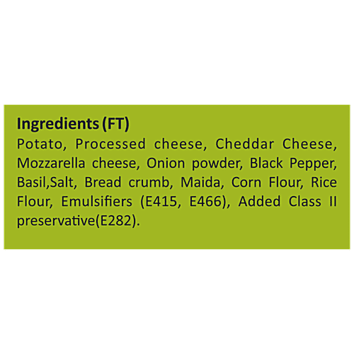 Mr. Munchies Premium Cheese Burst Burger Patty, 4 pcs Tray Pack 