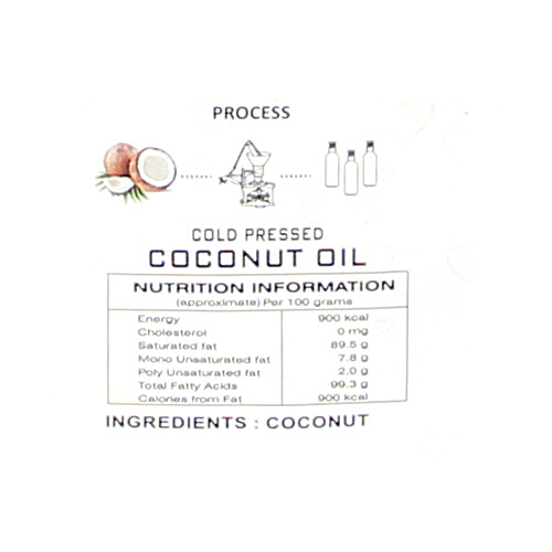 Heartplus Cold-pressed Coconut Oil - For Skin, Hair & Cooking, 1 L  