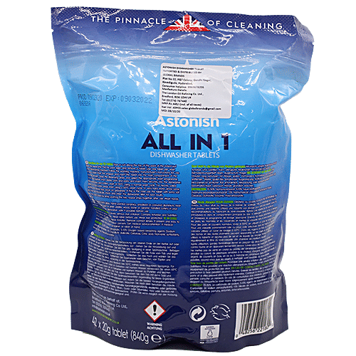 Buy Astonish All In 1 Dishwasher Tablets Removes, Tough Stains, Lemon Fresh Online at Best