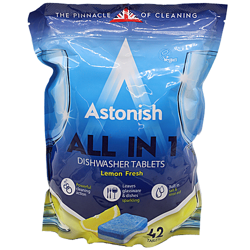 Buy Astonish All In 1 Dishwasher Tablets Removes, Tough Stains, Lemon
