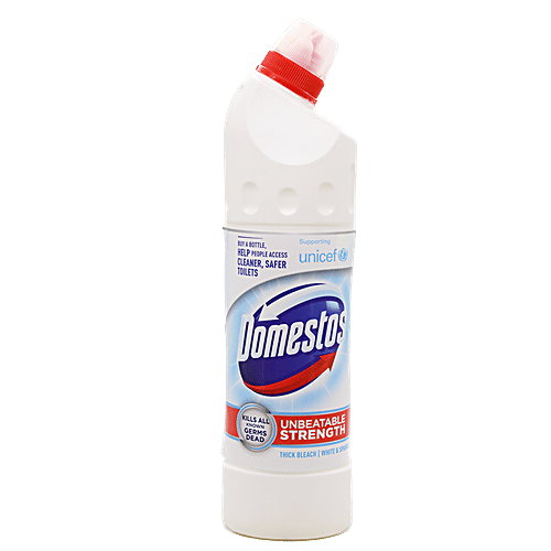 Buy Domestos Thick Bleach White Sparkle, Kills Germs & Cleans Deeply
