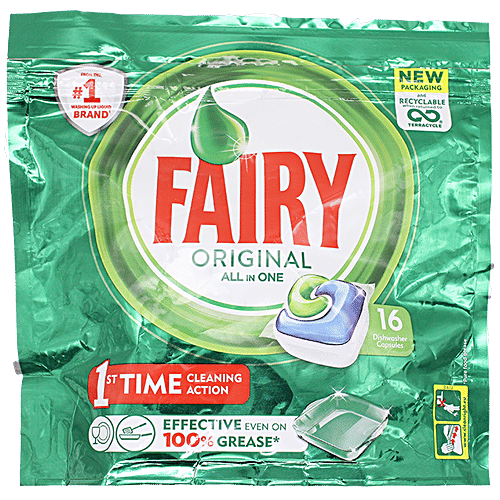 Buy Fairy All In One Dishwasher Capsule Removes Tough Stains & Grease