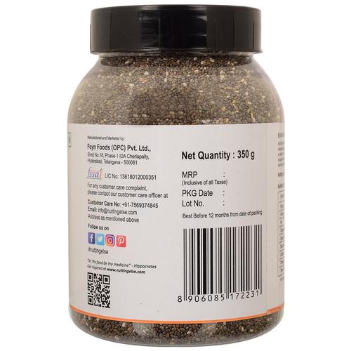 NUTTING ELSE Chia Seeds - Rich In Omega - 3 & Protein, 350 g  