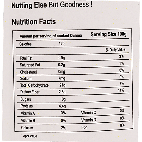 NUTTING ELSE Quinoa Seeds - Gluten & Preservatives Free, 350 g  