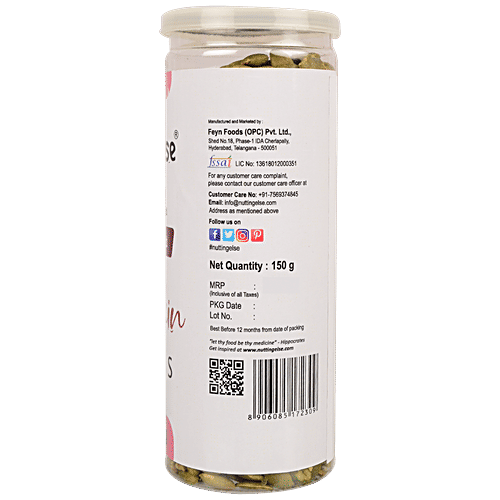 Buy NUTTING ELSE Raw Pumpkin Seeds Roasted & Salted, Rich In Calcium